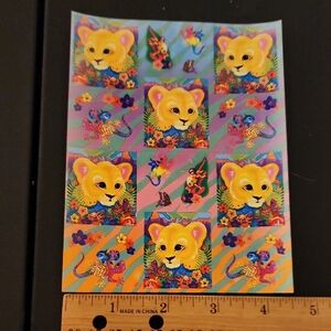 Vintage Lisa Frank Sticker Sheet